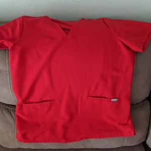 Figs red scrubs NWOT